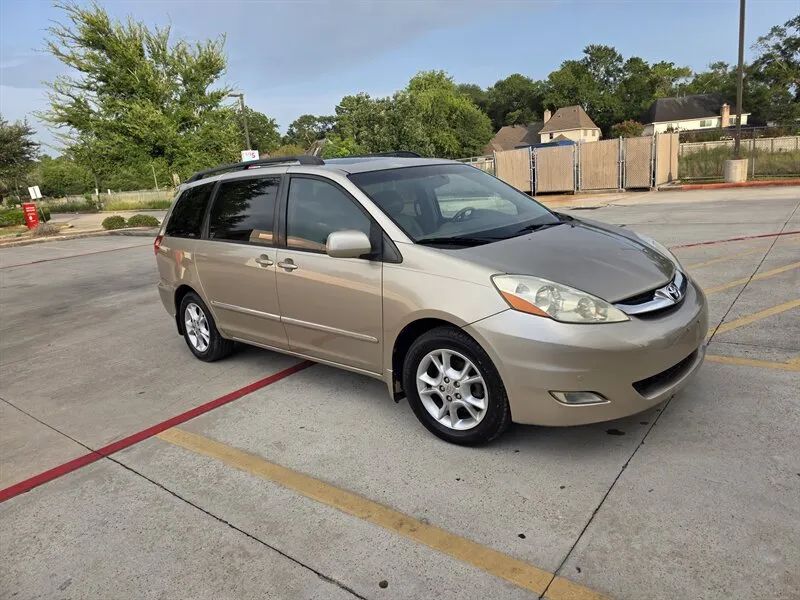 Gold 2006 Toyota Sienna XLE Limited front angle near Houston TX